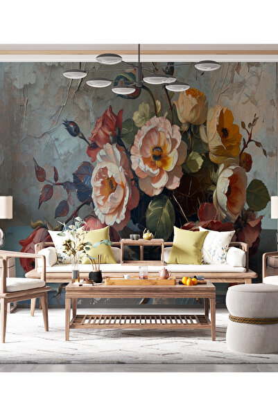dreamwall 3D Gül Kurusu Desenli  3 Boyutlu Isı ve Ses Yalıtımlı Duvar Kağıdı