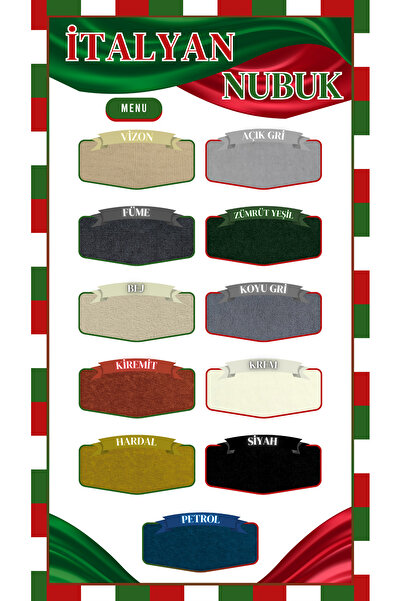 Akbal Home İtalyan Nubuk HMZ-B031 Kalıp Berjer Koltuk Örtüsü