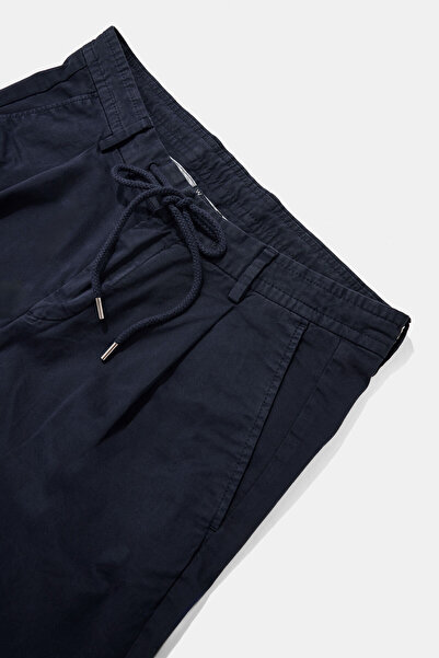 W Collection LACİVERT BAĞCIKLI-FERMUARLI BERMUDA