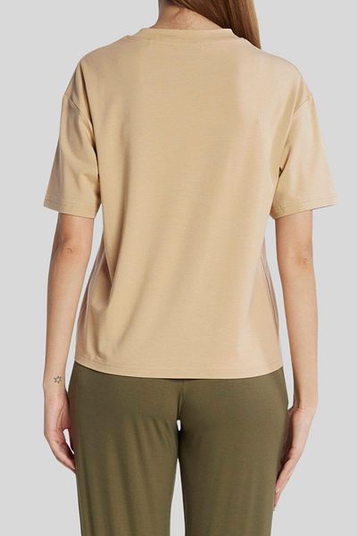 HUGO Regular Fit Women's T-Shirt Beige
