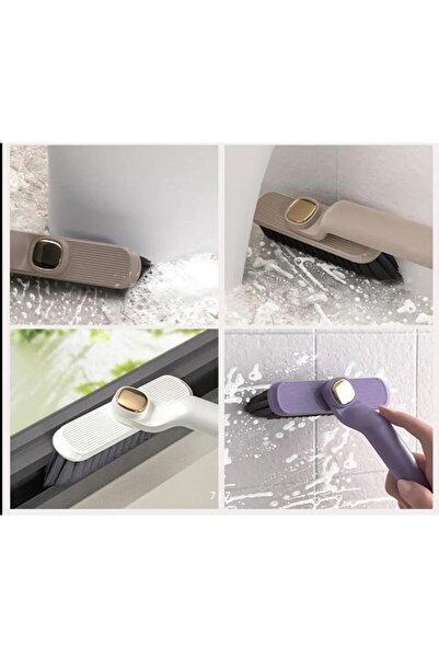 Hayveys home Dönebilen Başlıklı Fırça Cımbızlı Sert Zemin Temizleme Fırçası Banyo Mutfak Fayans