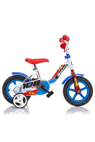 Dino Bikes Children's bicycle model 108 Sport DB-108L-0506 Dino Bikes, 10 inch, white with blue color