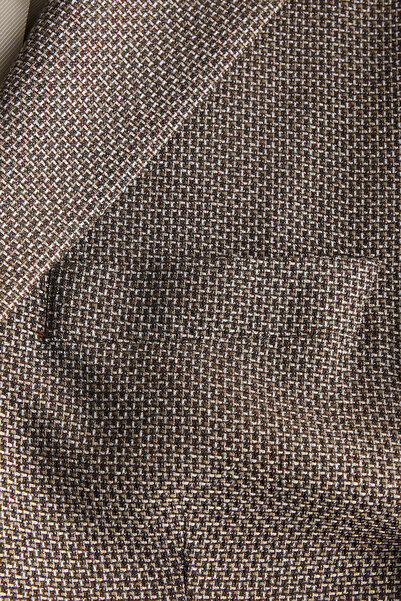 W Collection Brown Buttoned Wool Jacket