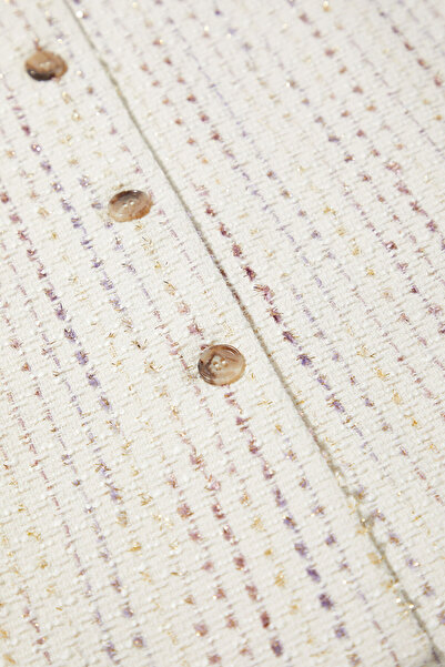 W Collection EKRU SİMLİ TÜVİT ELBİSE