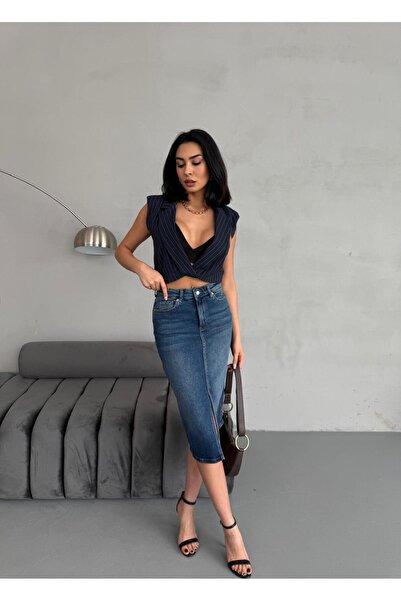 Zeo Basic HASZNÁLT MÉRETŰ JEANS SZOKNYA