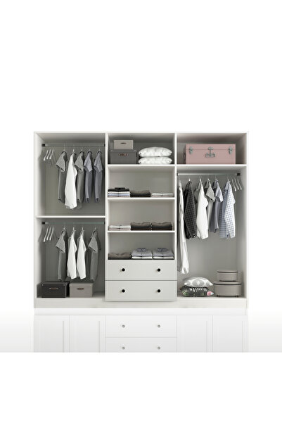 Rabi Side 6 Kapak 2 Çekmece Gardırop