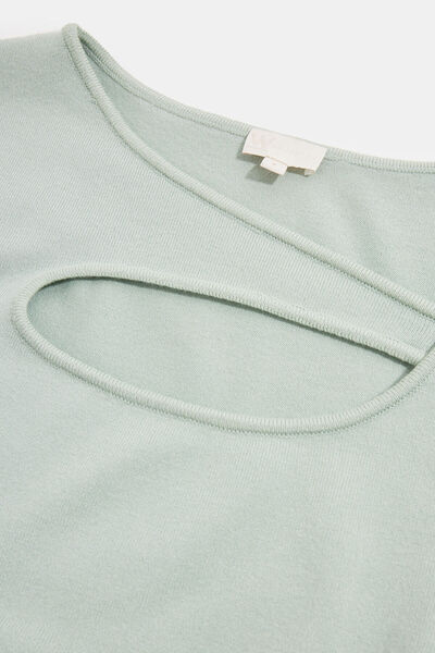 W Collection MİNT ASİMETRİK UZUN KOLLU KAZAK