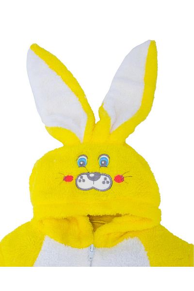 Bebelop Unisex Kids Girls Boys Rabbit Eared Sleeping Bag Zippered Plush