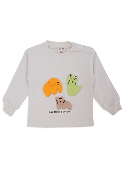 Bebelop Boy's Inflatable Cute Animal Applique 2-Piece Top and Bottom Set