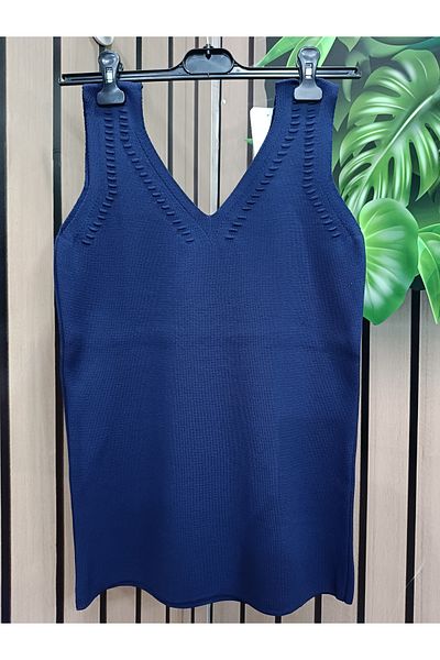 caddegiyimpendik Large Size V-Neck Knitwear Undershirt