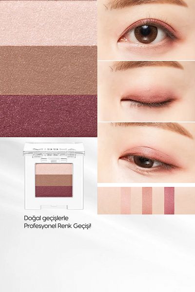 Missha 3 Color Eye Shadow - Soft Texture and Non-Shedding Triple Shadow No.16 (Turnips Fondue)