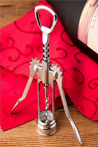 Tilbe Home Metal Corkscrew Wine Opener Cork Corkscrew Bottle Cap Opener Function Kitchen Tool