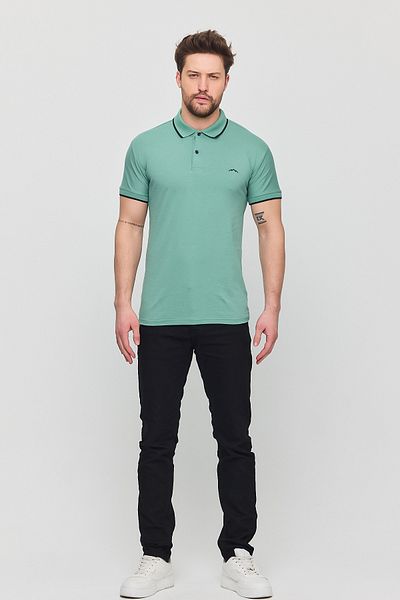 YXC Trend Maker Men's Cotton Polo Neck Lycra T-Shirt
