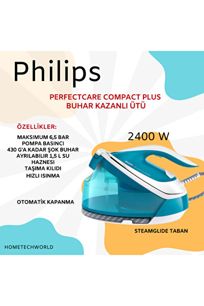 Philips PerfectCare Compact Plus Buhar kazanlı ütü