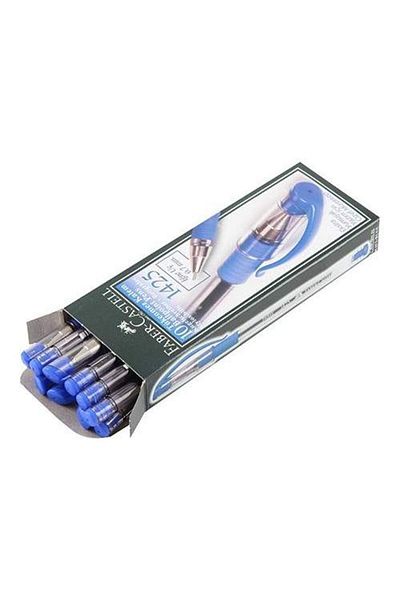 Faber Castell 1425 Needle - Blue Ballpoint Box of 10
