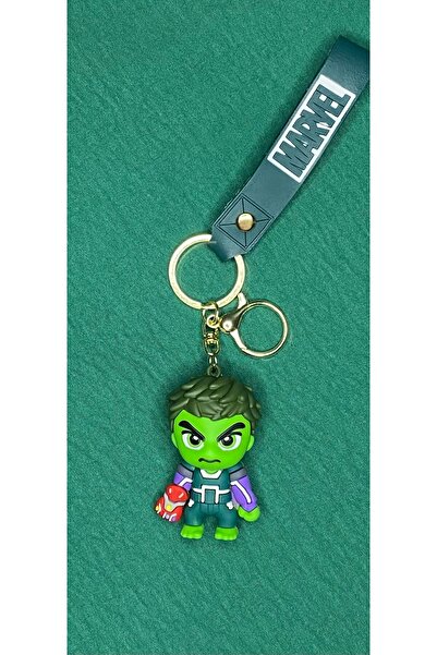 nss sky rock MARVEL HULK 3D Lüks Büyük Boy Silikon Anahtarlık Ve Çanta Aksesuarı
