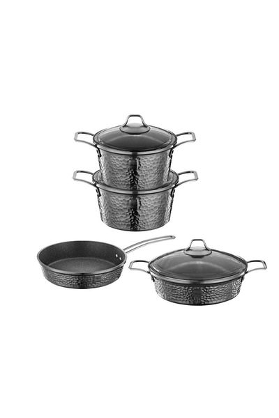 Brioni Copper 7 Piece Cookware Set Platinum
