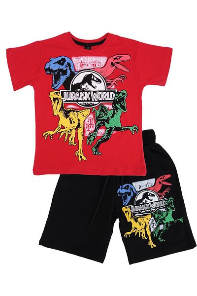 Bebelop Jurassic World Printed T-shirt and Shorts Set