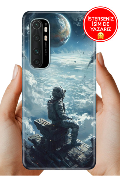 Cekuonline Xiaomi Mi Note 10 Lite Uyumlu Kılıf Lüks Desenli Silikon Cover Cas...
