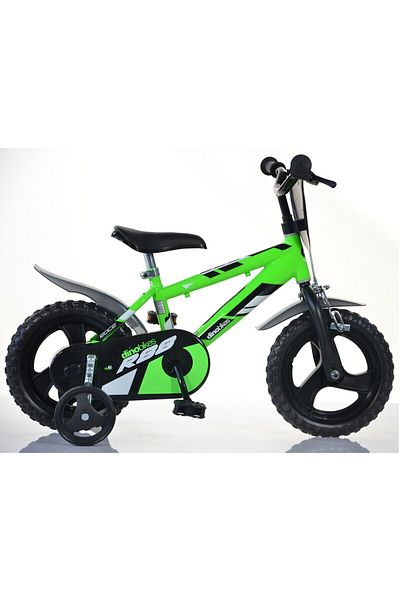 Dino Bikes Bicicletă pentru copii, model R88, DB-412UL-R88, verde închis