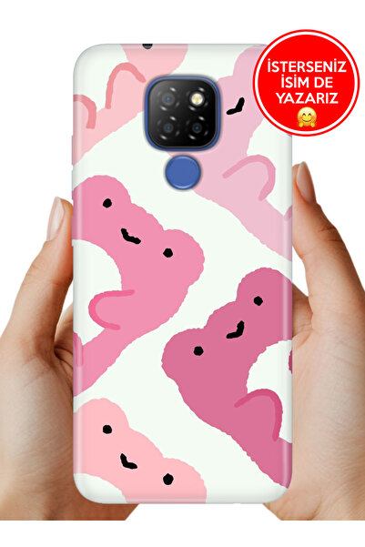 General Mobile GM 20 (G301) Kılıf Desenli Rubber Kamera Korumalı Silikon Pink...