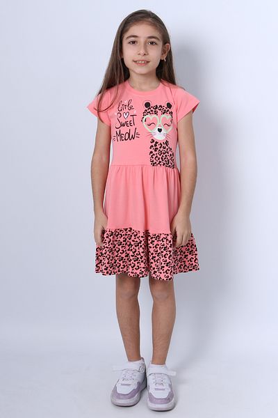 HÇM Girl Child Clothes Fluffy Kitten Printed C13