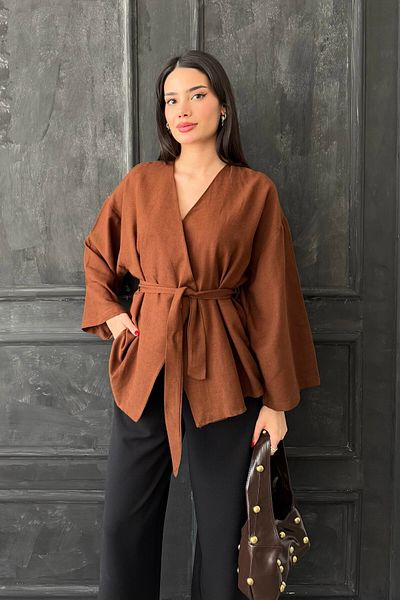 oshebu Damen-Kimono mit Gürtel