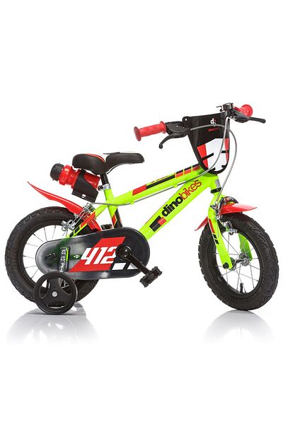 Dino Bikes Bicicleta pentru copii model 412 DB-412US-03 Dino Bikes, 12 inch, verde