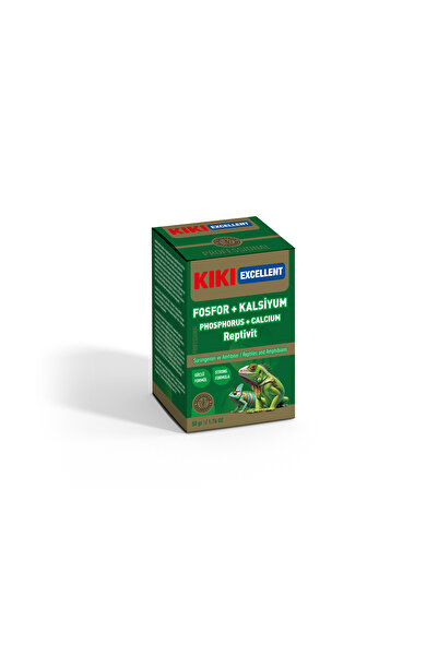 Kiki Excellent Goko D3 Kalsiyum Reptivit Sürüngenler ve Amfibiler için Toz Mi...