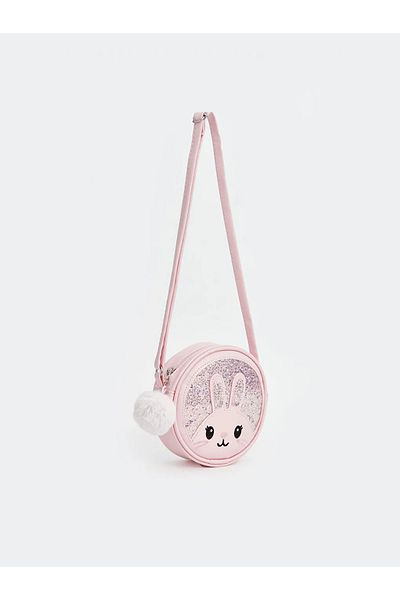 LC Waikiki ACCESORII LCW Geantă de umăr pentru fete cu imprimeu iepure roz