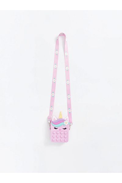 LC Waikiki ACCESORII LCW Geantă de cruce Pop It pentru fete cu imprimeu roz