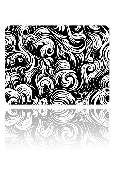 ilyuka Mouse Pad 40X30cm Black And White Abstract Patterns MP364030 Gaming Oy...