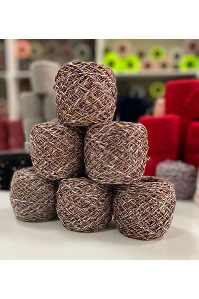 göçer Πολύχρωμο Multi Pamuk Simli Görsel Net 570 Gr