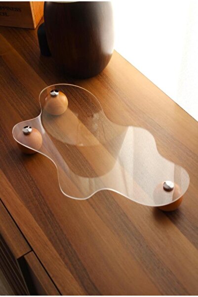 Hayveys home Transparent Wooden Organizer with Gold Buttons - Ball Stand Pinterest