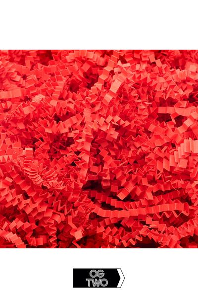 OGTWO 50 gr Red Special Cropped Paper - Zig Zag Z Cut, In-Box Decoration, Stylish and Decorative Presentation