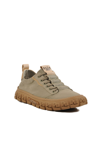 Guja Khaki Lightweight Textile Men's Sneaker 25Y518 m