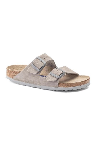 Birkenstock Arizona Sfb Vl Gray Unisex Slippers 1020557-11081