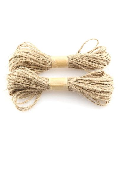 OLİ Art Set of 2 Natural Whisk and Jute Rope 10 Meters
