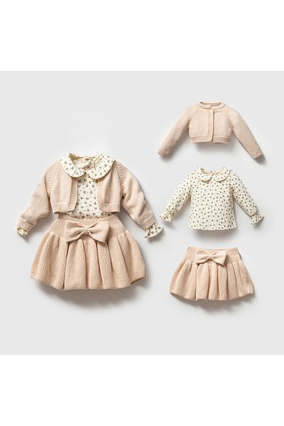 Nipperland Knitwear Skirt Set 0-12 Months