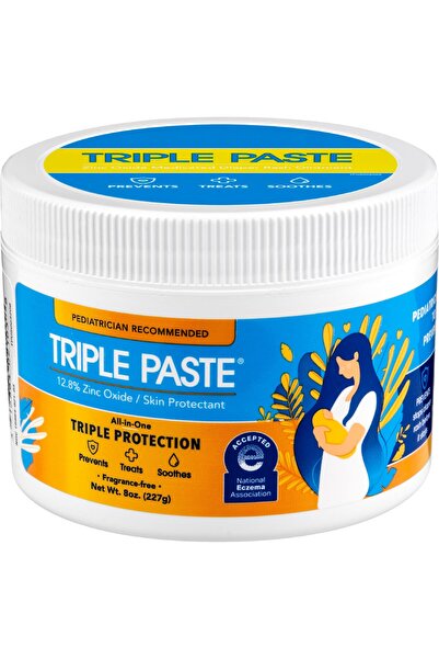 erorex كريم طفح الحفاضات للأطفال، عبوة 8 أونصة، مرهم أكسيد الزنك، يعالج ويهدئ ويمنع طفح الحفاضات