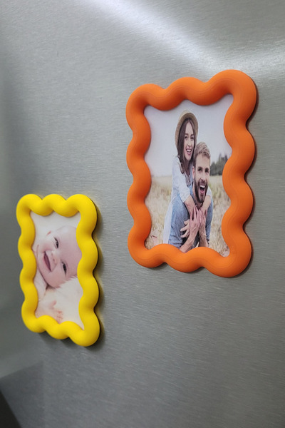 DecoVera 2 Adet Renkli Fotoğraf Çerçevesi Magnet instax mini uyumlu, Manyetik...