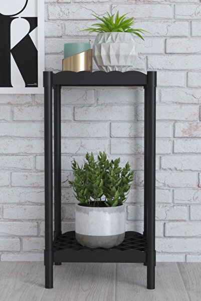 Mgr Office Moblen 2 Raflı Dekoratif Amaçlı Ayaklı Saksılık Çiçeklik  Saksı St...