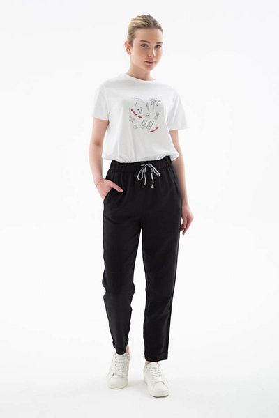Fashion Friends Comfortable Black Women's Trousers 25Y0250K1