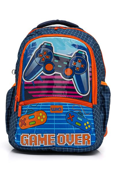 Wia Original Premium Comfort Model Waterproof Two Main Compartment Primary School 3-Piece School Backpack Set