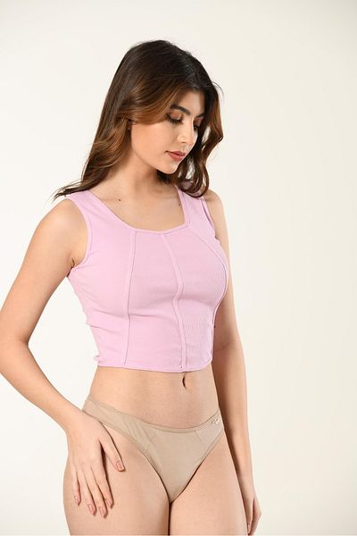 NUİTAMORE Stretchy and Stylish Camisole Crop Top