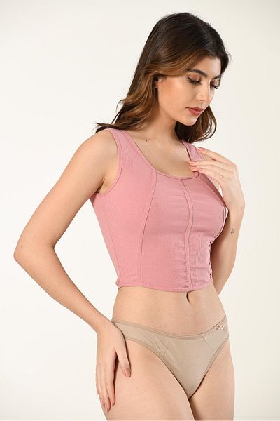 NUİTAMORE Stretchy and Stylish Camisole Crop Top