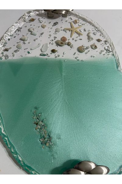 Pelince Epoxy Resin Tray - Soul of the Sea 01 - Size 24 cm X 34 cm