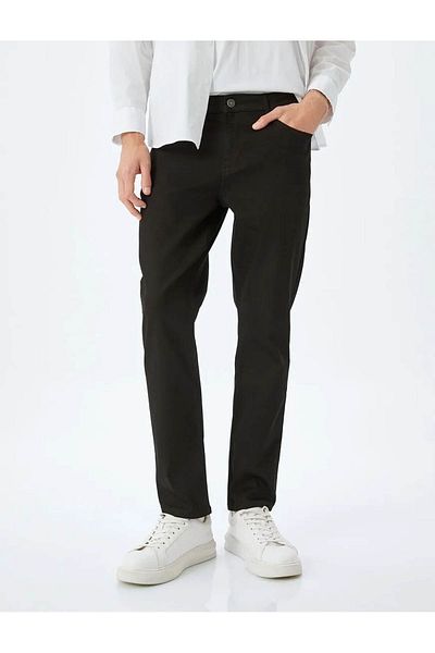 Koton Slim Fit Schwarz Herren Brad Jean 5sam40061nd