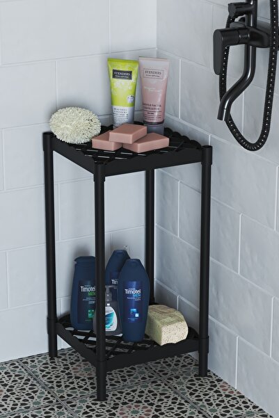 Mgr Office Lotus 2 Raflı  Banyo Duş Şampuanlık havlu Rafı Duş Rafı Standı