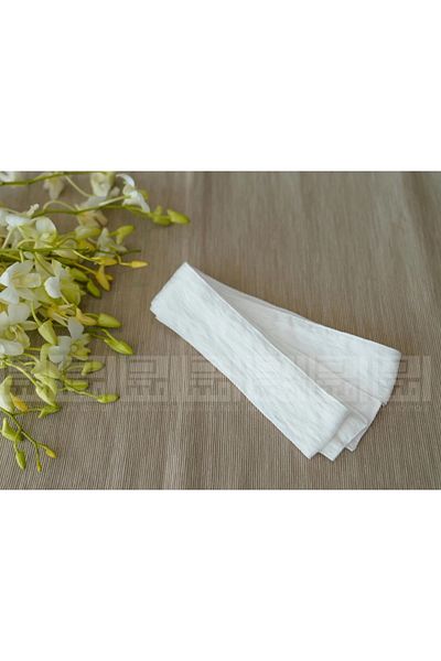 outline White abaya belt